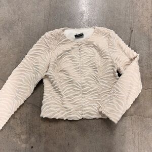 Joseph Ribkoff Cream Textured Blazer